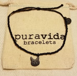 Pura Vida Black Cat Seed Bead bracelet